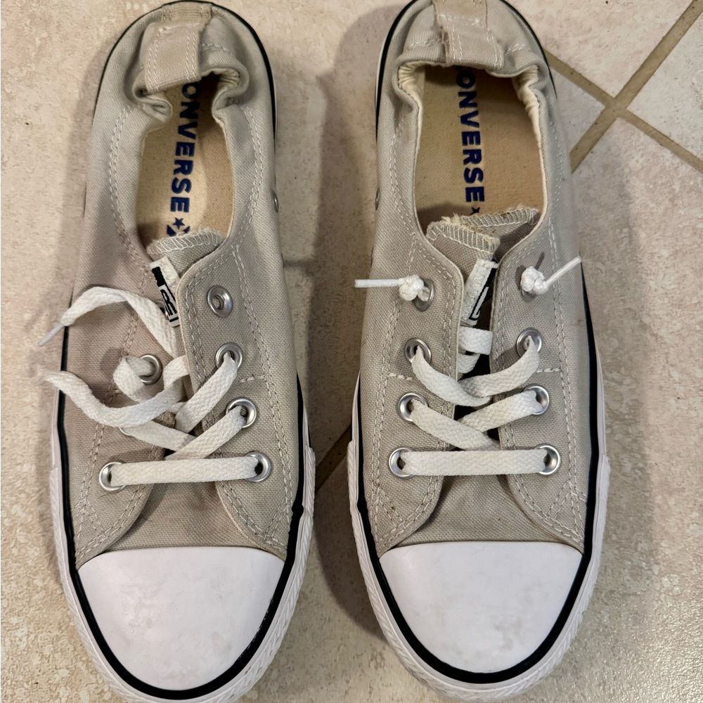 Converse Chuck Taylor All Star Shoreline Slip-On Light Gray Low-Top Sneakers